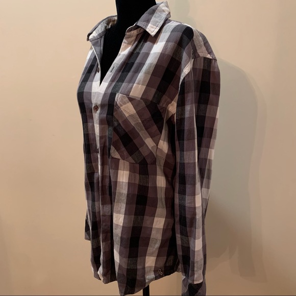 TNA Women’s Plaid Oversize Fit Button Up, Small - Picture 2 of 9